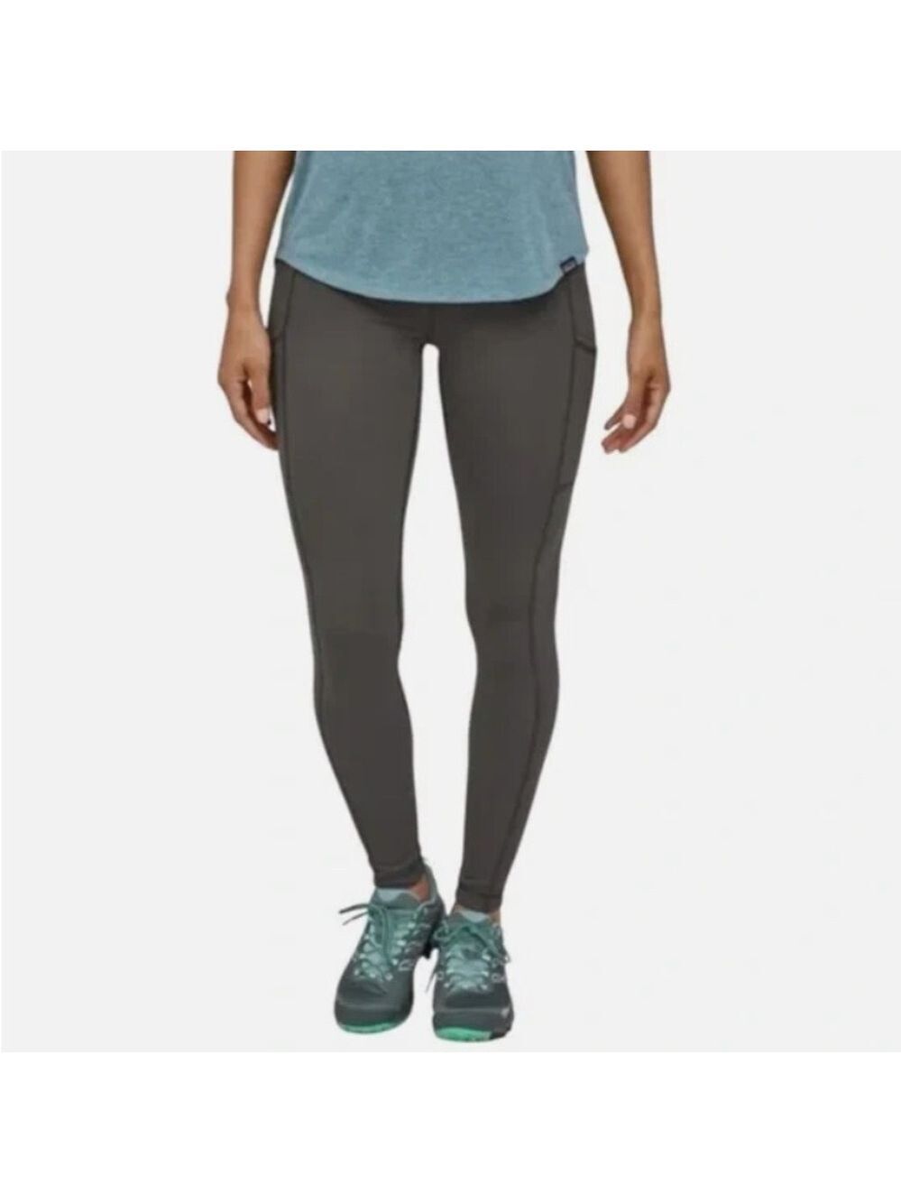 Patagonia Women's Pack Out Active Tights 21995 Grey Sz XL Gorpcore Athleisure